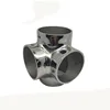 Grit 800 polished stainless steel AISI304 four way casting flush angle and elbow accessories for veranda railing