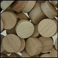 WIDGETCO 5/8" Maple Wood Plugs, Face Grain
