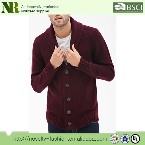 mens shawl collar cardigan knitting pattern