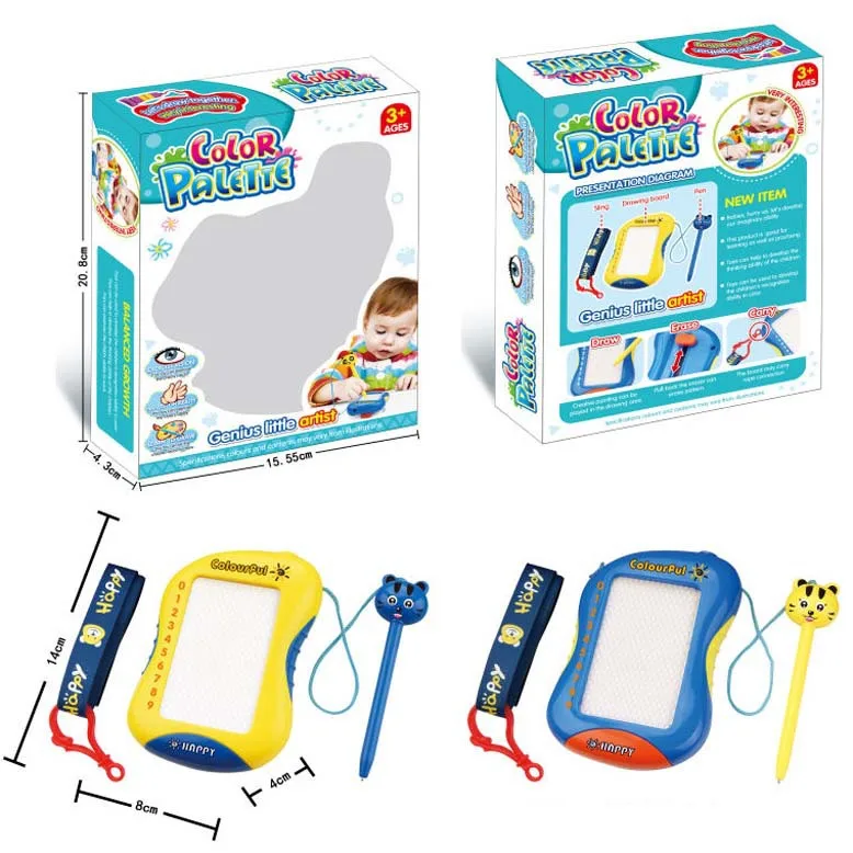 Kids Drawing Toy Cartoon Colorful Erasable Magnetic Writing Board with Pen