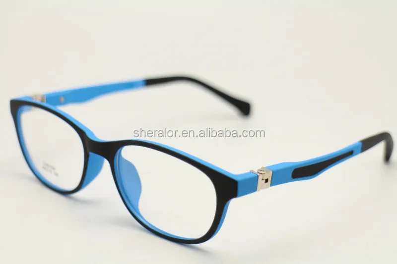 Wholesale Stock Kid Tr90 Flexible Spring Hinge Shape Bicolor Opitcal