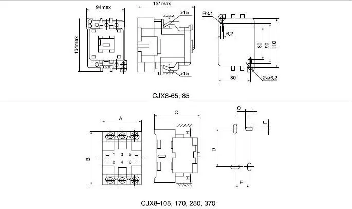 Схема подключения cjx2 12