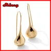 2014 fashion new design 925 sterling silver gold earrings for young girls