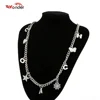Custom Women Jewelry Necklaces,Jewelry Fashion Butterfly Silver letter Necklaces