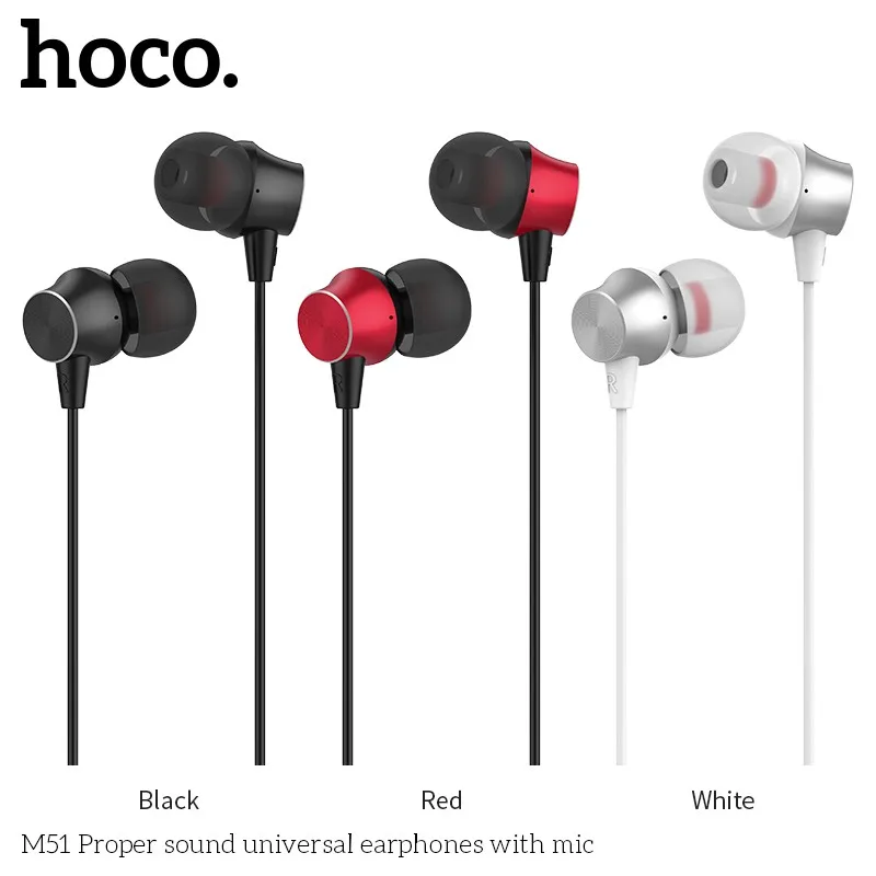 Гарнитура hoco. Наушники Hoco m51. Наушники m51 Hoco белые. Наушники Hoco Earphones with Mic m51. Наушники Hoco m51, Red.