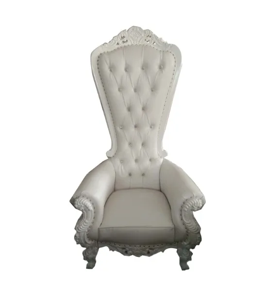 White Royal Wedding Throne Chairs For Bride And Groom Sofa Chair For