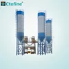 HZS35 35m3/h model concrete batching plant belt ready mixing cement hopper feeding