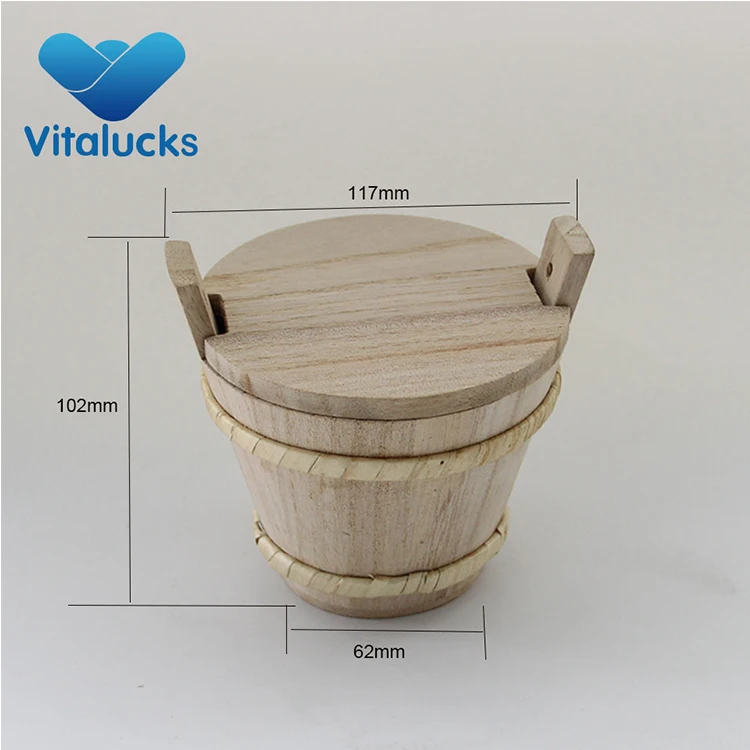 Custom logo small wooden barrel for package