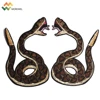 Custom embroidery snake patch applique for jacket