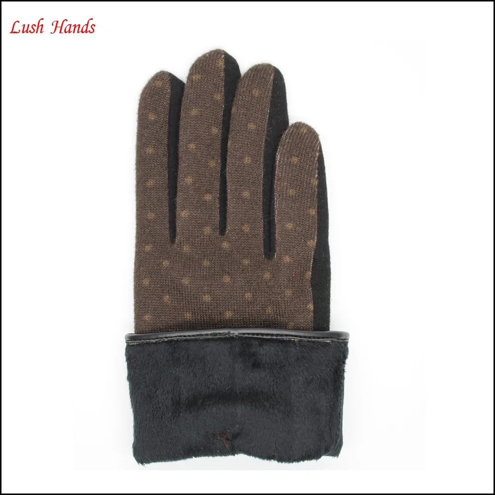 cheap women's Brown Swallow Gird and black velvet gloves with black bow