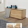 Wooden Storage Box for kid's Toy oak color melamine particle board cheap direct factory price