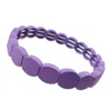 New Show Love Gay Lgbt Rainbow elastic enamel Bangle Bracelet Alloy Fashion purple color Jewelry