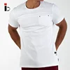 Free Tax high quality solid color men's T-shirt with front pocket