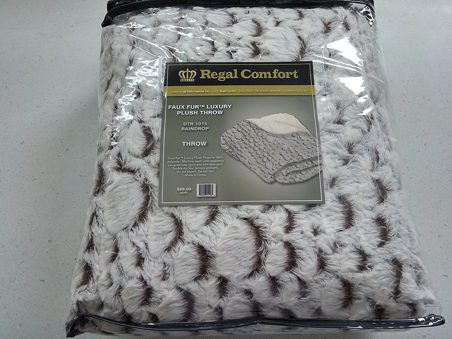 regal comfort faux fur throw