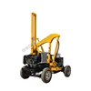 HWH260 Highway Guardrail Pile Driver small wheeler Guard rail Pile Driver Piling Machine