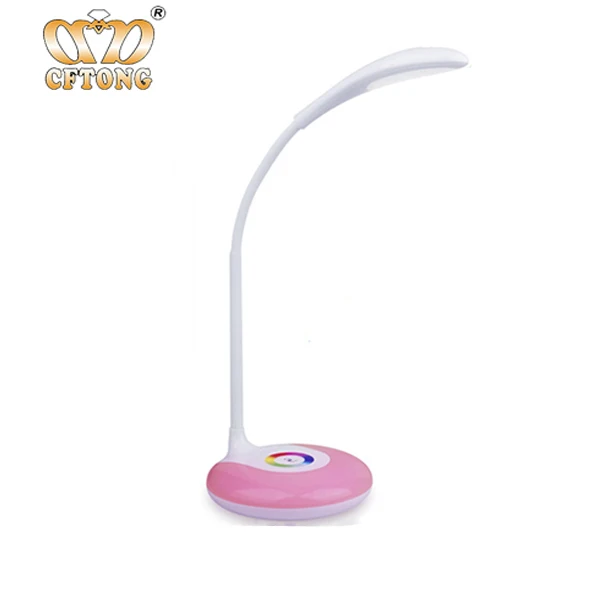 Cheap modern white led desk lamp can be charged with USB bedside cabinet touch bed RGB desk lights