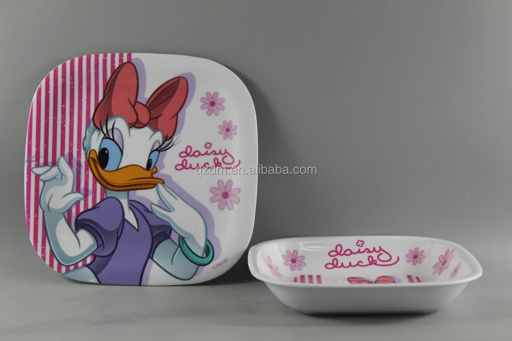 Popular Design Melamine Square Dinner Set For Children