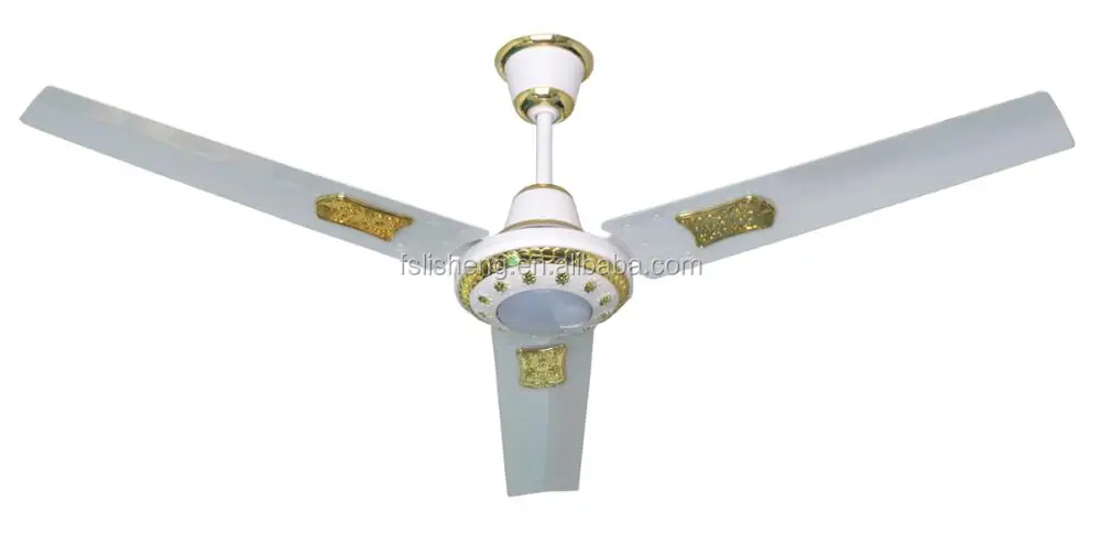 Solar beatiful DC 12V ceilling fan with LED lights LSC-DC56C3