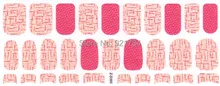 2015 ZD305 1 sheetsfashion rose mds series 3d wrap nail art polish stickers 30 strips each