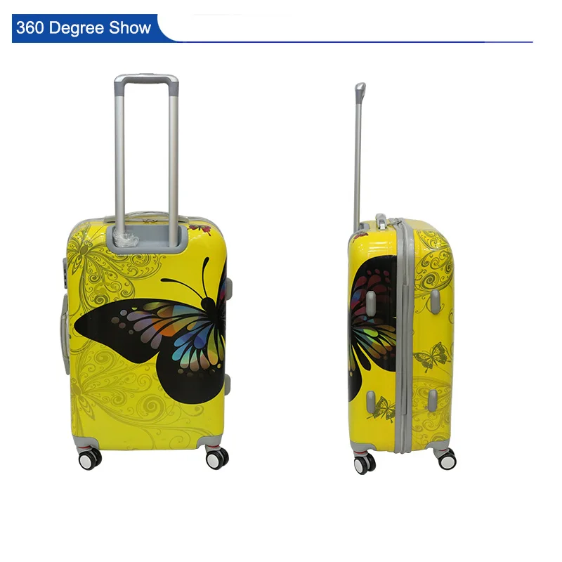 New Models 3 Pcs Set China Supplier Unique Butterfly Travel Carry On ABS Case Hard Shell Luggage.jpg
