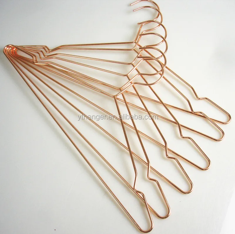 Iy459 Metal Clothes Bulk Wire Hangers Copper Wire Coat Hangers Buy