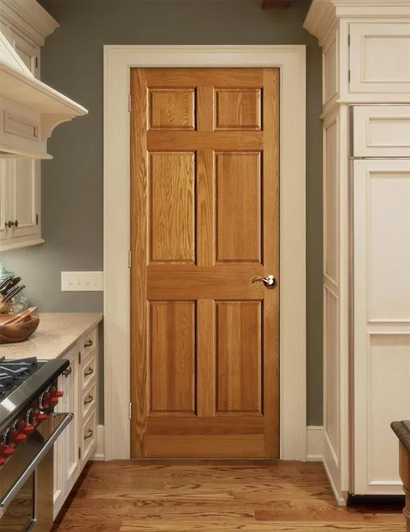 Cheap Wooden Internal Door 6 Panel Interior Doors With Frame - Buy 6 ...