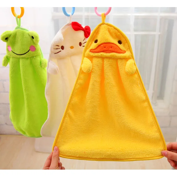 5 Color cartoon baby kids child infant newborn soft wash cloth bath feeding towel flannel wipe