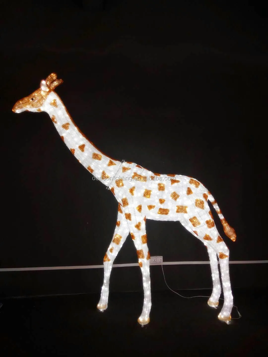 Outdoor Big Led Christmas Animal Giraffes Sculpture Motif Lights - Buy