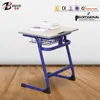Environment-friendly school student study metal desk and chair used in classroom