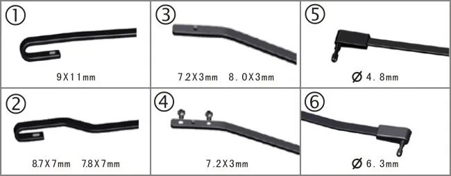 For wiper blade arm