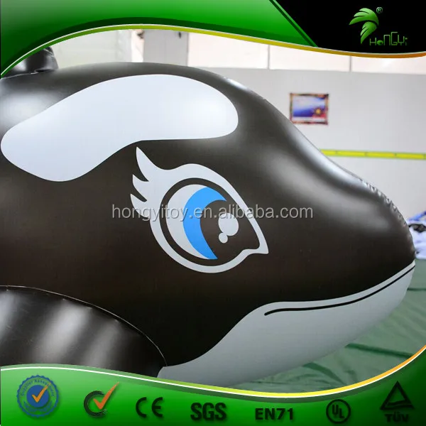 Inflatable Sexy Hongyi Black Whales With Sph Inflatable Ride On Water Toys Pvc Giant Inflatable 1487