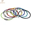 New design screw locking stainless steel keyring key loop