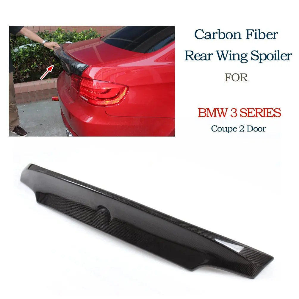 Get Quotations · JCSPORTLINE Carbon Fiber Rear Spoiler for BMW 3 Series  Coupe 2 Door