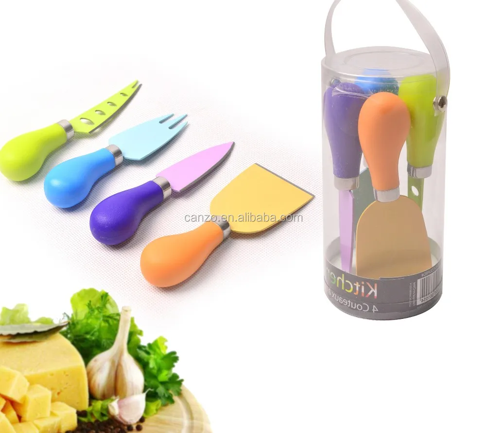New Cheese Knives Set With Pvc Barrel Packing Buy Cheese Knives Set