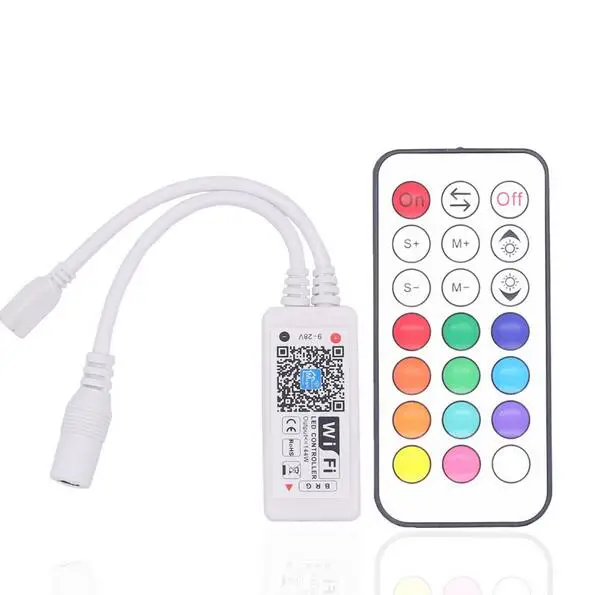 DC12V mini Wifi RGB RF LED Controller With 21Key Remote Control