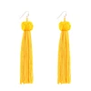 Wholesale Fashion Women Earrings 2017 Statement Jewelry Handmade Braided Boho Long Silk Thread Tassel Earrings For Lady
