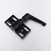 351.0101A.01 Industrial aluminum profile connector 4040 black folding locking metal door hinge with adjustable handle