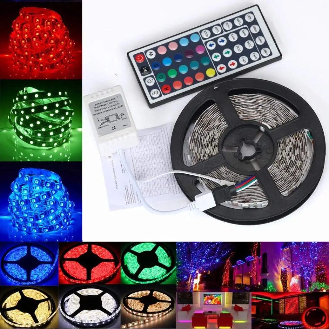 GOESWELL Led Strip Light Non-Waterproof 3AAA Battery Operated Flexible Led Strip 1m 60Leds 3528 SMD Red Strip Lights for TV or Party Home Garden Non-Waterproof