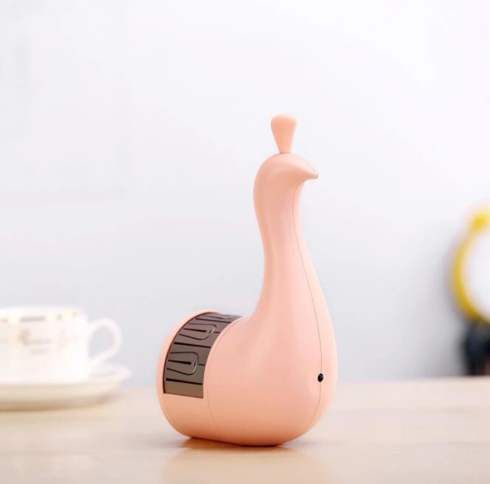 Remote Control Peacock Night Light Colorful Rainbow Projector Led Motion Sensor Rechargeable