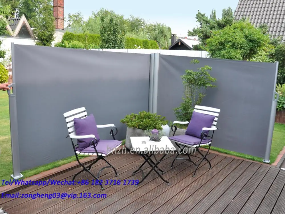 2017 Retractable Side Awning Dark Grey or Beige For Garden