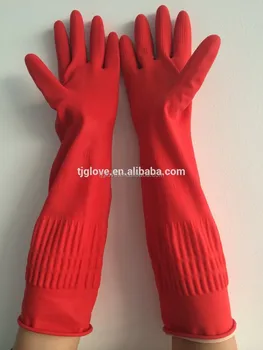long household rubber gloves