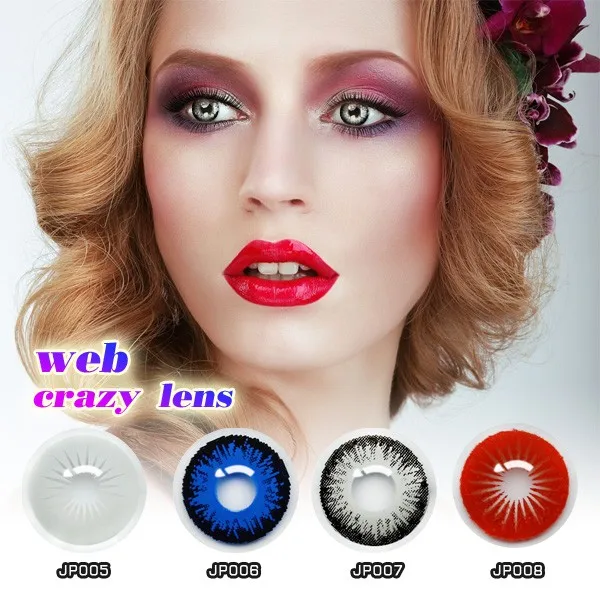 Red Sweet Heart Crazy Contact Lens Halloween Wholesale Sclera Lenses ...