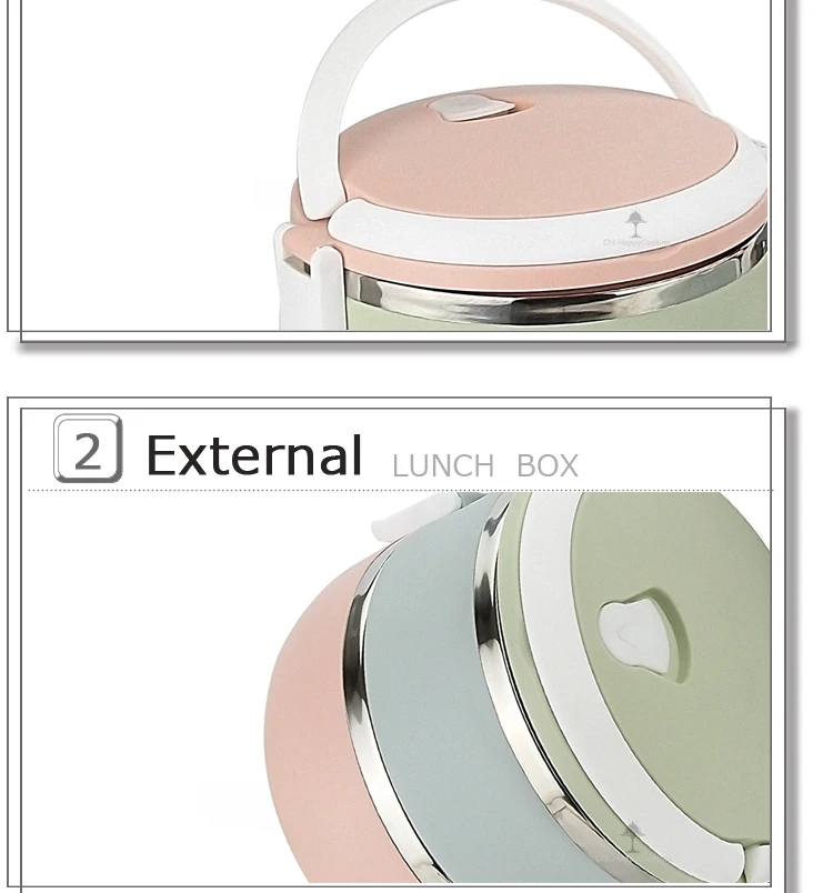 Hot sale factory multi layers round bento stainless steel lunch box ori-width=