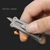 EDC Push Knives Outdoor Survival Mini Titanium Wallpaper Knife Split Express Artifact Portable Portable Box Knife