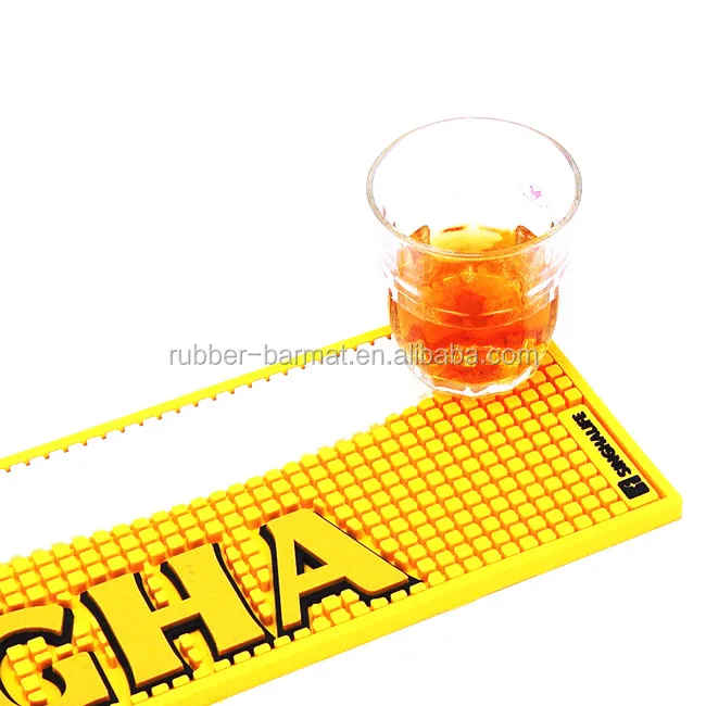 The popular new style rubber bar mats with customized logo