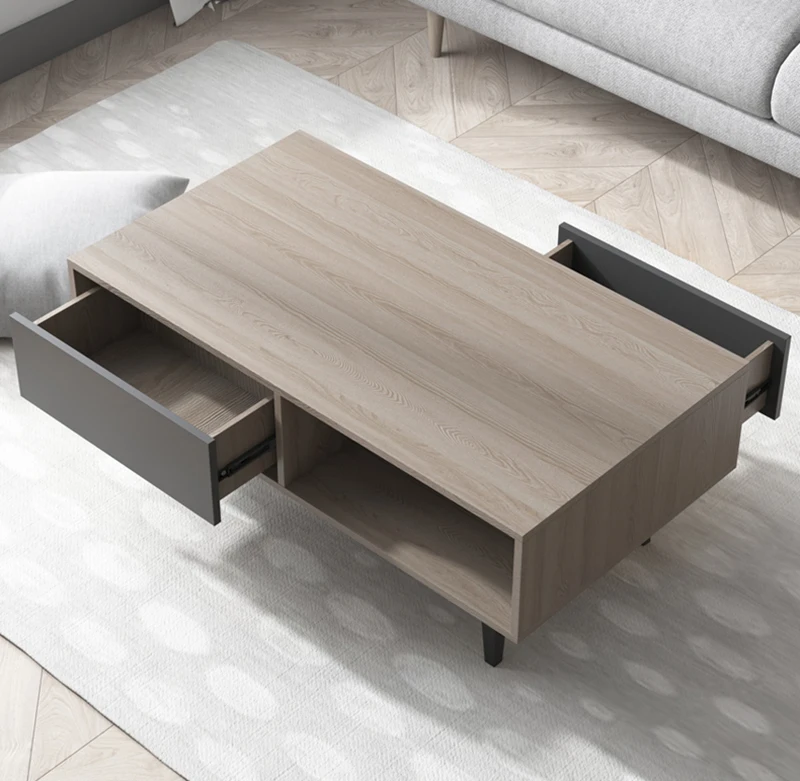 Home goods space saving furniture cabinet wood coffee table