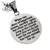 Stainless Steel Pendant When One Door of Happiness Closes, Another Open
