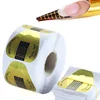 Nail Art Beauty Tools Nail Art French Acrylic UV Gel Tips Extension Builder Form Guide 100pcs Nail Form