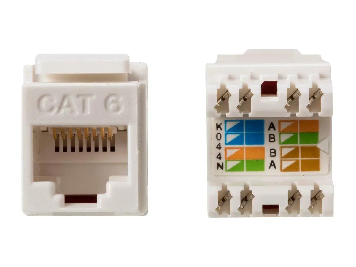 Модули категории 6. Модуль Keystone Jack RJ-45. Модуль Keystone Jack rj45 UTP, 6 Cat. Коммуникационный модуль Кейстоун Cat.6 Jack, UTP, B&K, 568a+b, White. Вставка Keystone Jack RJ-45.