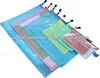 plastic mesh file folder custom document folder clear pvc document bags with zipper for documents and receipt
